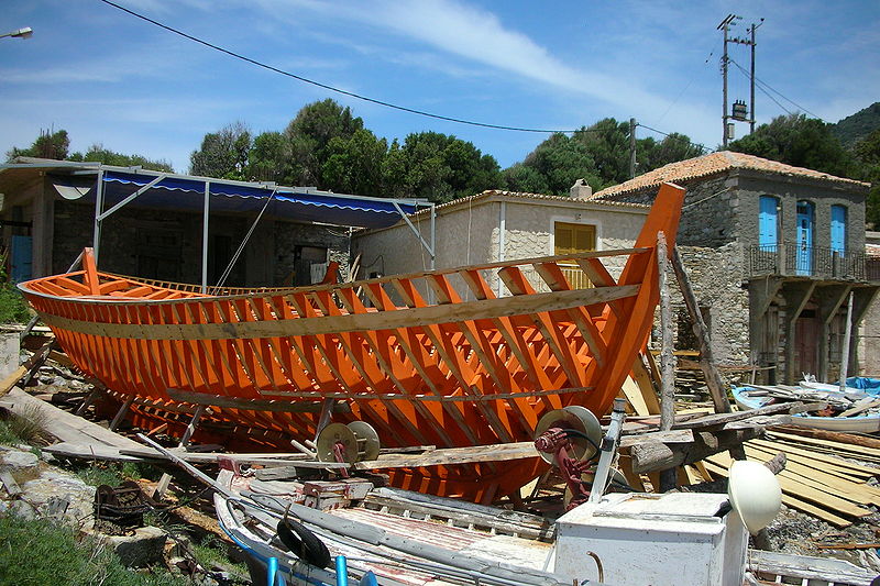 Schiffswerft auf Samos