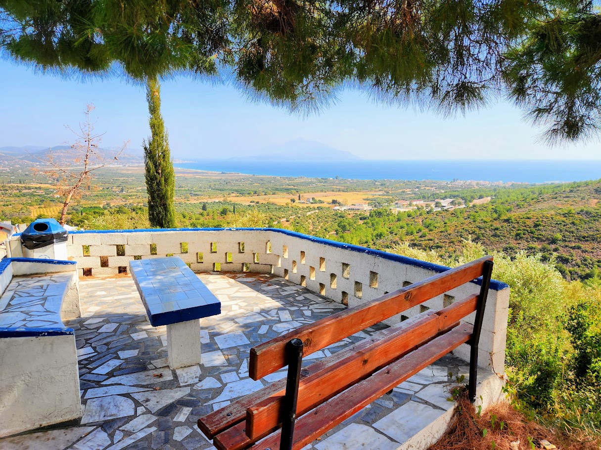 Panorama auf den fruchtbaren Süden von Samos